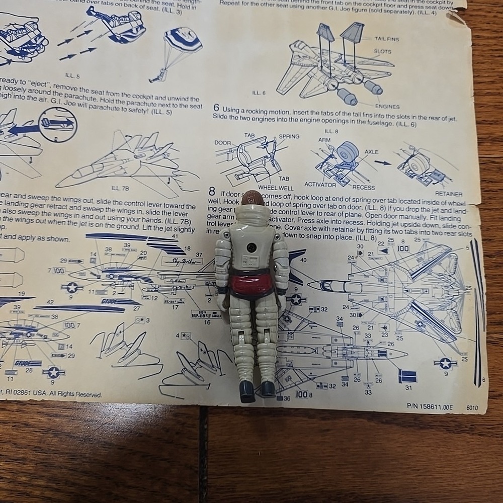 Vintage GI Joe ARAH Combat Jet Skystriker XP-14F With Box Incomplete 1983 - Picture 13 of 16